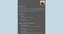 Desktop Screenshot of koraktor.de